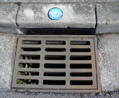 curb with marker