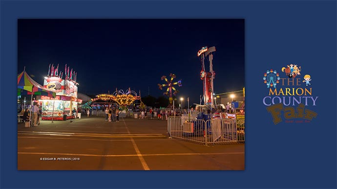 Marion County Fair - carnival at night
