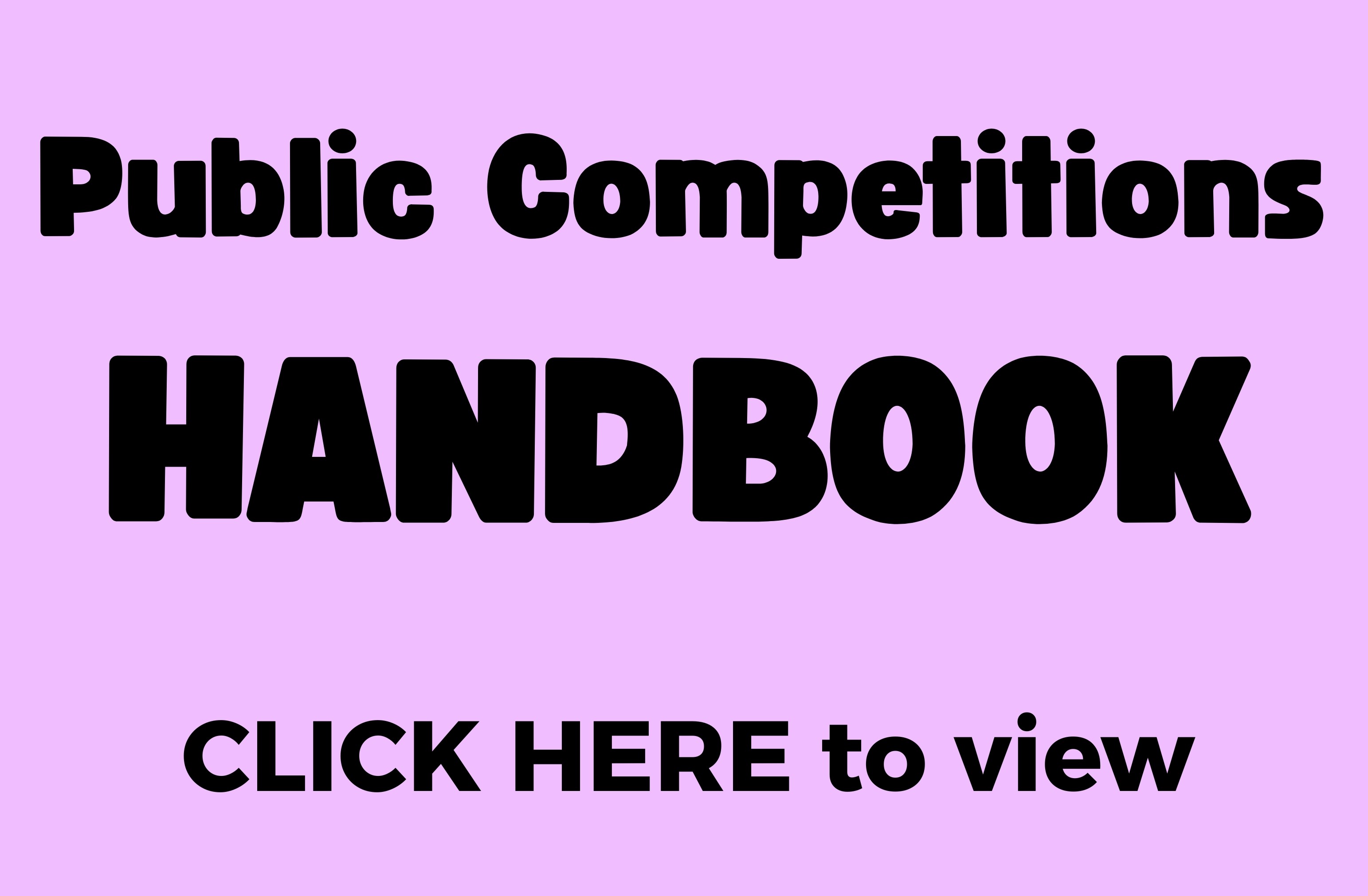 Public Competitions Handbook Link