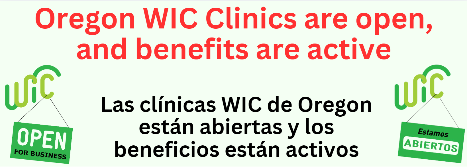 Oregon WIC Clinics are Open.png